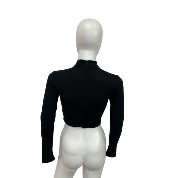 Camila Coelho 'Ileana' Black Viscose Top Size XXS - Picture 3 of 4